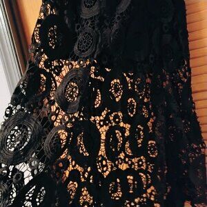 Lane Bryant Black Lace Skirt